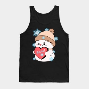 Snow Lover's Baby Snowman Tank Top